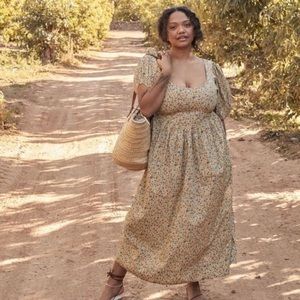 Doen x Liberty Abrielle Dress Sunshine Poppy Bell